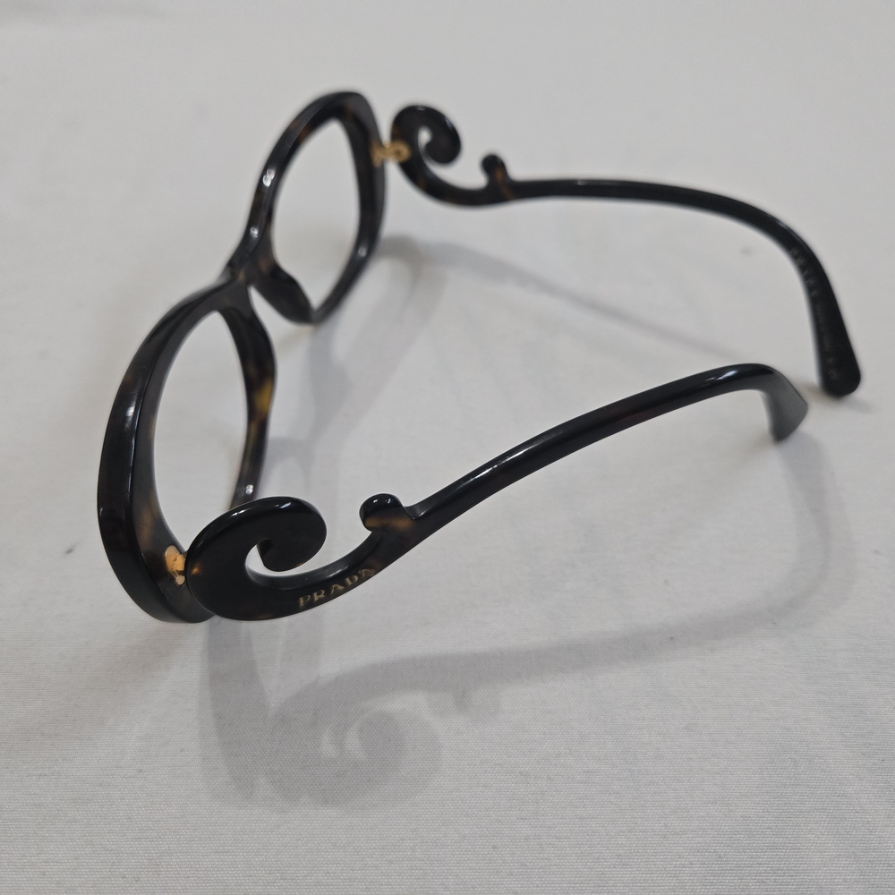 Prada Black Tortoiseshell Swirl Glasses